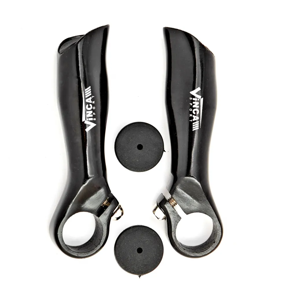 Рога Vinca Sport с логотипом (пара) чёрные