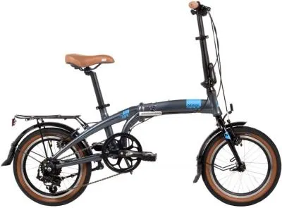 Велосипед NOVATRACK 16" TOWN  серый складной