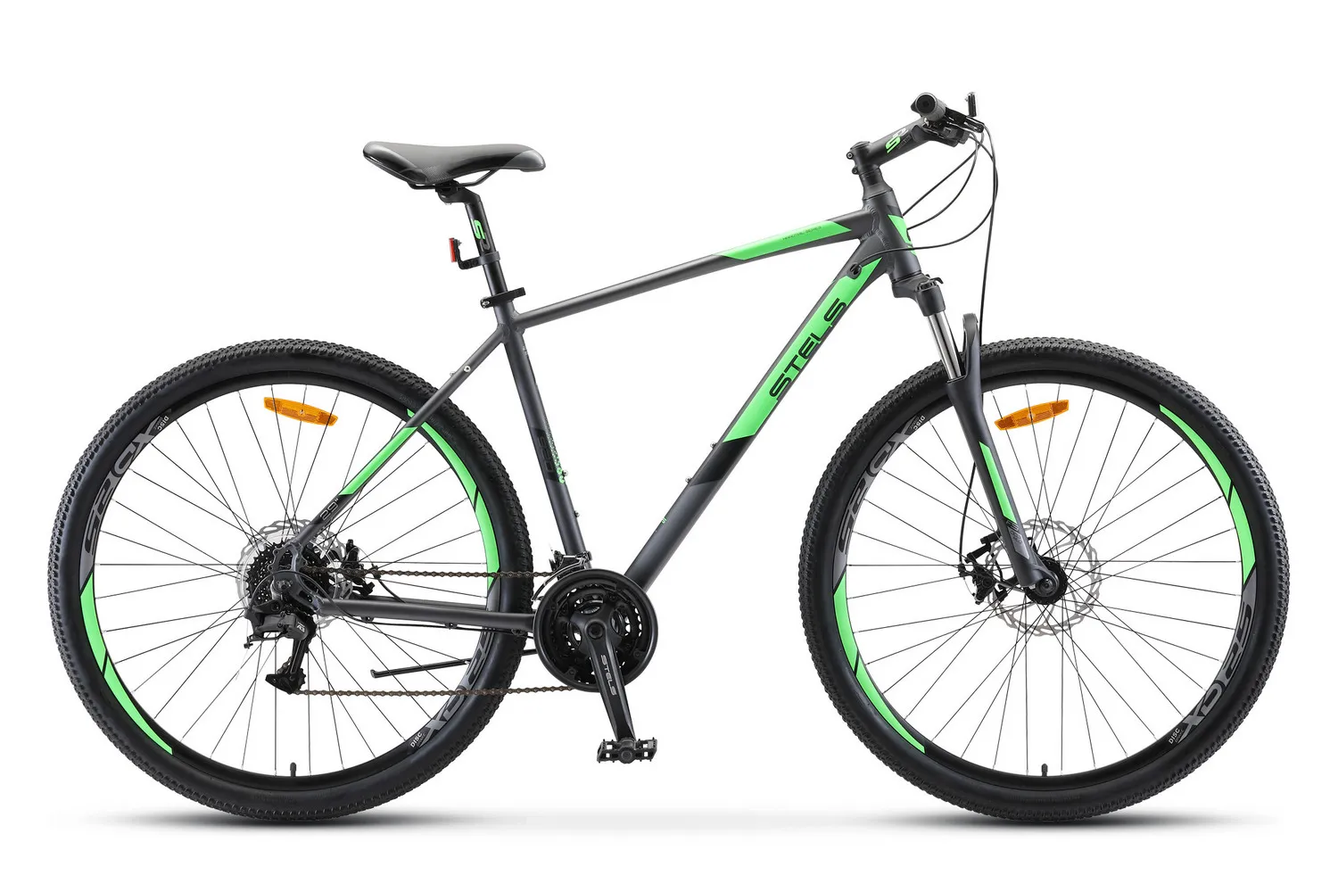 Велосипед STELS Navigator-920 MD 29"  18.5" Антрацитовый/зеленый арт.V010