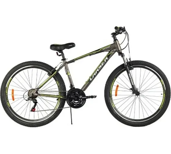Велосипед Larsen Avangarde 27,5" 21ск,графитовый/салатовый (17")