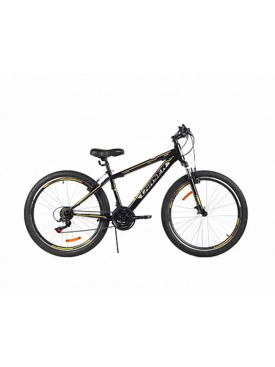 Велосипед Larsen Super Tempo 26" 21ск., черный/желтый (17)